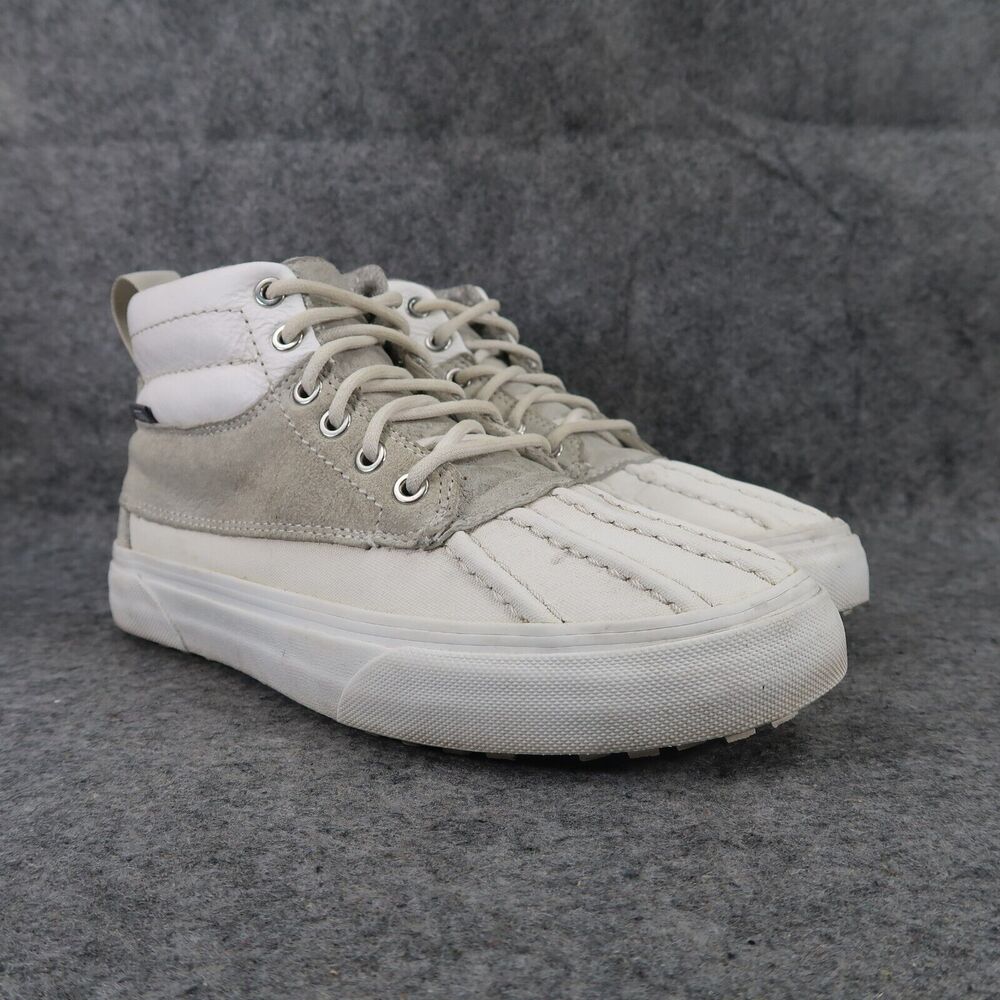 Vans Shoes Womens 7.5 Sneakers Sk8 Hi Del Pato Scotchgard Winter Lifestyle White